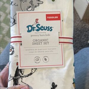 Pottery Barn Kids Dr. Seuss Organic Toddler Sheet Set - Multicolor